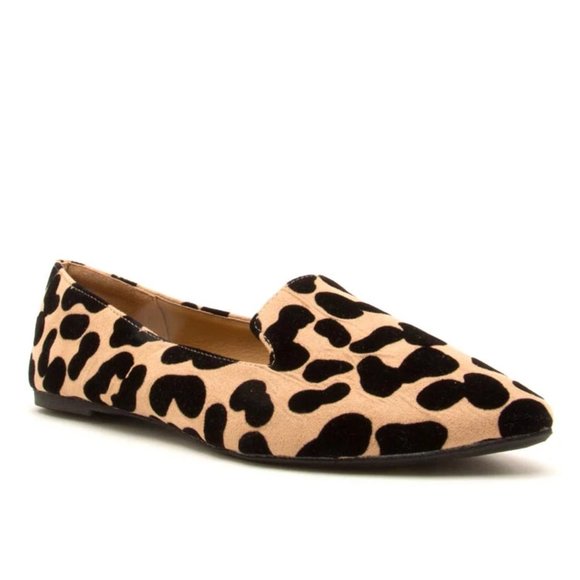 Closeout Sale! Tan Black Leopard Ballerina Flats Size 6 & Size 7 - Picture 2 of 5